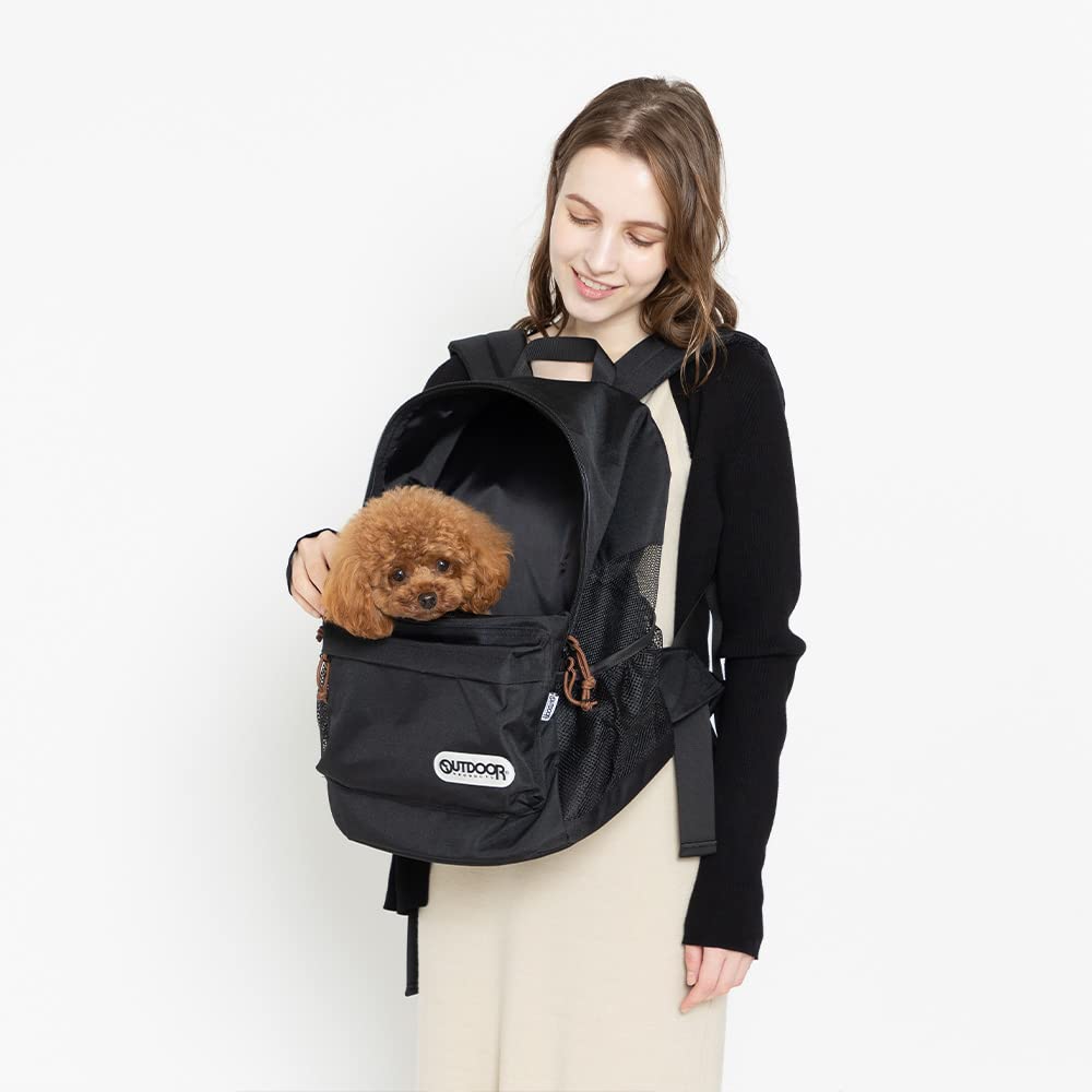 Amazon.co.jp: OUTDOOR ペットリュック キャリー 犬 猫 ブラック M